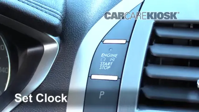 2017 Lincoln MKZ Premiere 2.0L 4 Cyl. Turbo Reloj Fijar hora de reloj